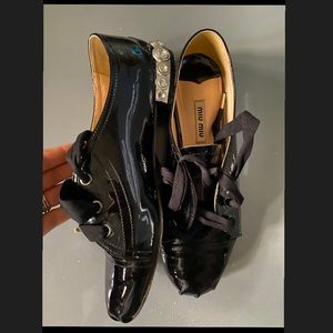 Miu Miu lace up oxfords